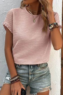 Textured Lettuce Trim Tee