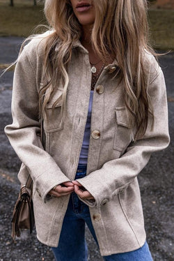 Collard Buttoned Shacket