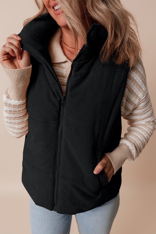 Corduroy Puff Vest