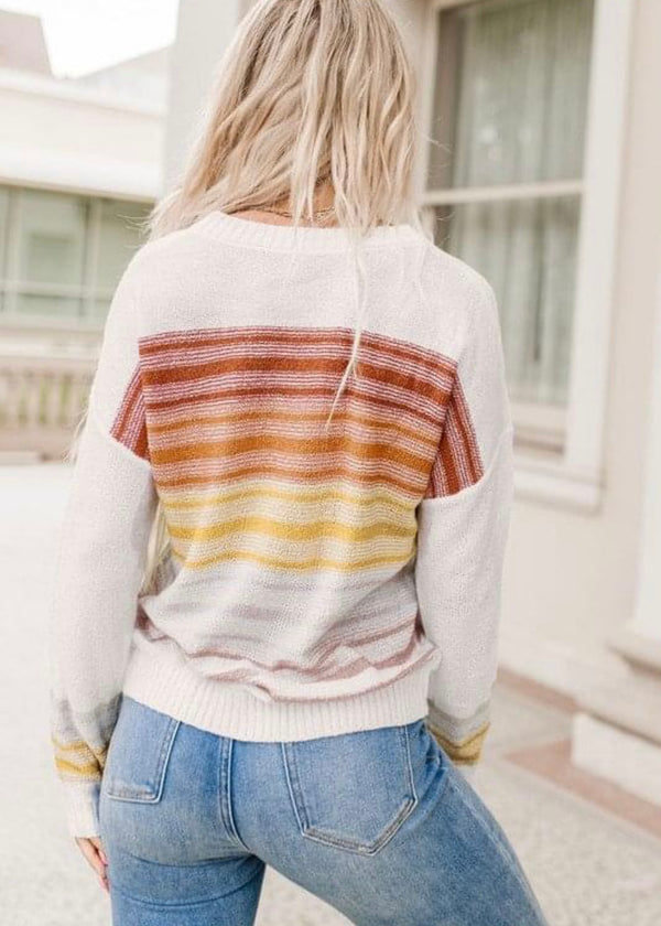 Multicolor Stripe Sweater*